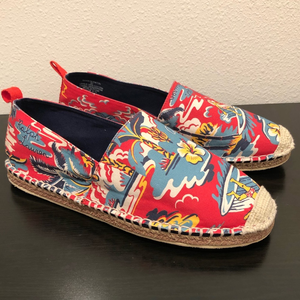 Polo Ralph Lauren Aloha Canvas Summer Slips on